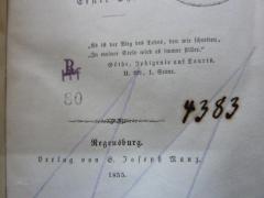 G45 / 2861 (Domkandidatenstift (Berlin)), Von Hand: Signatur; '4383'. 