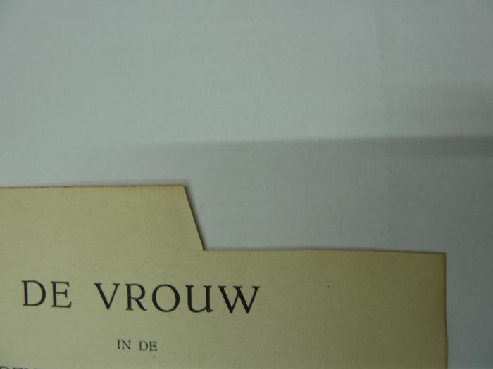 Fe 280: De vrouw in de hedendaagsche maatschappij (1918);G45 / 2853 (unbekannt), Ausschnitt: -. 