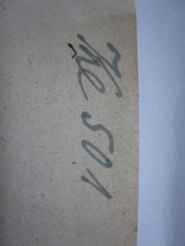 FrFr 331: Des Weib und seine Bestimmung : Ein Betrag zur Psychologie der Frau und zur Neuorientierung ihrer Pflichten (1919);- (unbekannt;Tietz), Von Hand: Signatur; 'Ke 501'. 