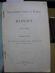 FrFr 132 1905-06: International Council of Women : Report for 1905-1906 (1906)