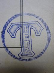 - (Tietz), Stempel: Name, Initiale; 'T
Tietz'. 