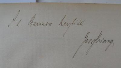 Ml 683: Die deutsche Apotheke als Keimzelle der deutschen pharmazeutischen Industrie ([1931]);G45 / 3164 (Urdang, Georg;Marcuse, Ludwig), Von Hand: Name, Widmung; 's.l. Marcuse herzlichst Georg Urdang'. 