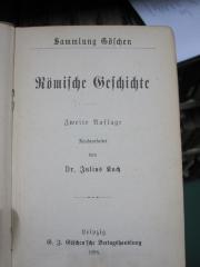 I 1630 2.Ex.: Römische Geschichte (1898)