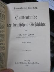 I 8122 1: Quellenkunde der deutschen Geschichte : Erster Band (1906)