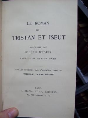 III 5587 2.Ex.: Le roman de Tristan et Iseut (o.J.)