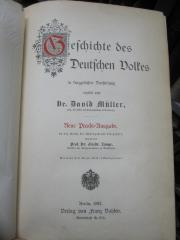 I 8287 ad 2.Ex.: Geschichte des deutschen Volkes in kurzgefasster Darstellung ; neue Pracht-Ausgabe (1892)