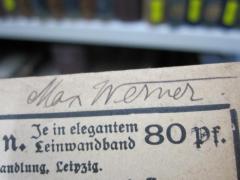 G46 / 1307 (Werner, Max), Von Hand: Autogramm, Name; 'Max Werner'. 