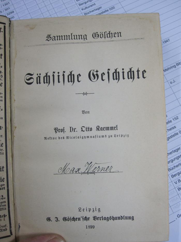 I 25029 3.Ex.: Sächsische Geschichte (1899)