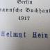I 80851 4.Ex.: Martin Luther und die Grundlegung der Reformation : Festschrift der Stadt Berlin zum 31. Oktober 1917 (1917)