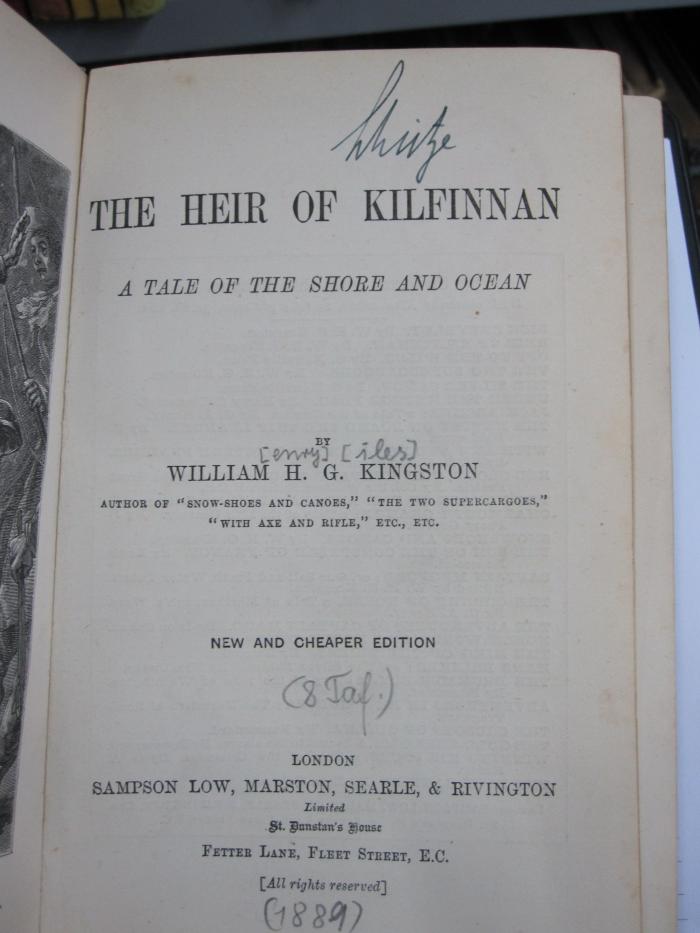 Cw 81: The heir of Kilfinnan : a tale of the shore and ocean ([1889])