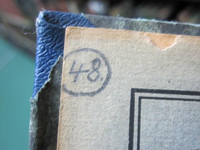 I 66524 8: Der Friedensvertrag zwischen Deutschland und der Entente (1919);G45 / 2955 (unbekannt), Von Hand: Nummer; '48'. 