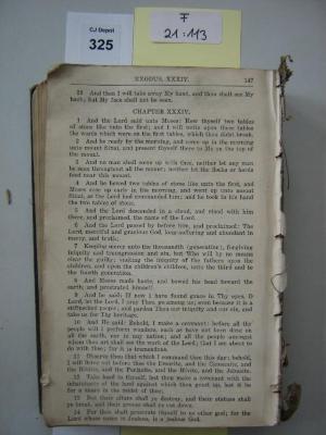 F 21 113: Bibel [unvollständig]