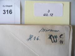 - (Mirauer, [?]), Von Hand: Signatur; 'H 16'. 