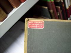 G45 / 2487 (de Gruyter, Walter (Buchhandlung)), Etikett: Buchhändler, Name, Ortsangabe; 'Walter de Gruyter &amp; Co.
Antiquariat-Berlin NW.7
Universitätsstr.3b'. 