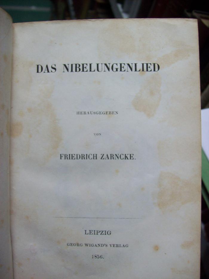 III 5972: Das Nibelungenlied (1856)