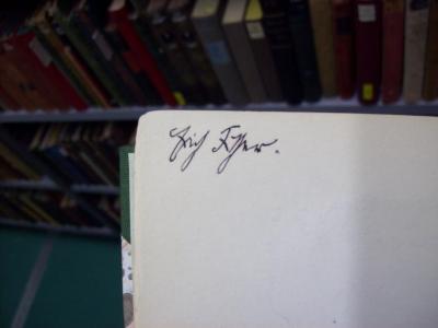 III 9883 b: Charlotte von Stein (1912);G45 / 2323 (Fischer, Erich), Von Hand: Autogramm, Name; 'Erich Fischer.'. 