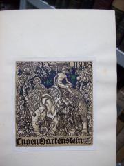 G46 / 3294 (Hartenstein, Eugen), Etikett: Exlibris, Name, Abbildung; 'Ex-Libris
Eugen Hartenstein'. 