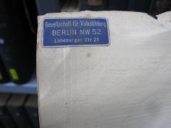G46 / 3115 (Gesellschaft für Verbreitung von Volksbildung), Etikett: Name, Ortsangabe; 'Gesellschaft für Volksbildung
Berlin NW 52
Lüneburger Str. 21'. 