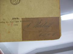 G46 / 2060 (Rohloff, H.), Von Hand: Name, Autogramm, Datum; 'H. Rohloff
L. 18.10.11.'.  (Prototyp)
