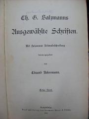 XV 1855 1: Augewählte Schriften (1889)