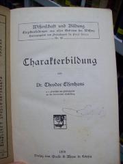 XV 5242: Charakterbildung (1908)