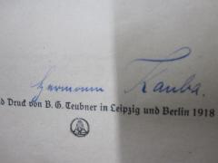 G46 / 668 (Kauba, Hermann), Von Hand: Autogramm, Name; 'Hermann Kauba'. 