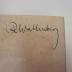 J / 1211 (Wallenberg, R.), Von Hand: Autogramm, Name; 'R Wallenberg'. 