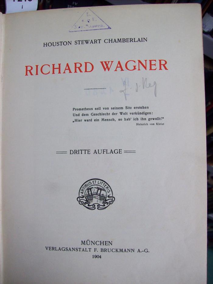 IV 12809 c 2.Ex.: Richard Wagner (1904)