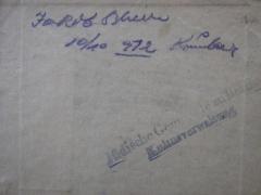 - (Jüdische Gemeinde zu Berlin), Stempel: -; 'Jüdische Gemeinde zu Berlin
Kultusverwaltung'. 