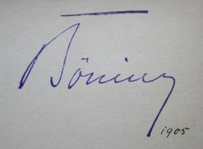 G46 / 2384 (Böning, [?]), Von Hand: Autogramm, Name, Datum; 'Böning
1905'. ;IV 12809 c 2.Ex.: Richard Wagner (1904)