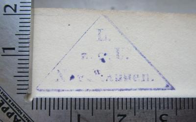 IV 12809 c 2.Ex.: Richard Wagner (1904);G46 / 2384 (Johannis-Loge Zur Gekrönten Unschuld (Nordhausen)), Stempel: Name, Berufsangabe/Titel/Branche, Ortsangabe; 'L.
z. g. U.
Nordhausen.'.  (Prototyp)