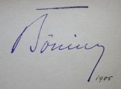 G46 / 2384 (Böning, [?]), Von Hand: Autogramm, Name, Datum; 'Böning
1905'. 