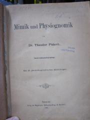 IV 15202 2.Ex.: Mimik und Physiognomik (1886)