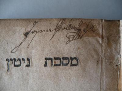 - ([?], Ignaz), Von Hand: Autogramm; 'Ignaz [...]'. 