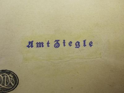 Uf 524: Jesus und die Frauen : Bilder aus der Sittengeschichte der alten Welt (1921);G46 / 3854 (Amt Ziegle), Stempel: Name; 'Amt Ziegle'. 