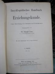 Pa 350 1: Enzyklopädisches Handbuch der Erziehungskunde : A-L (1906)