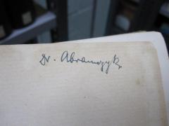 G46 / 656 (Abramczyk, [?]), Von Hand: Autogramm, Name; 'Dr. Abramczyk'. 