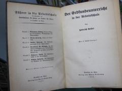 Pe 1205: Der Erdkundeunterricht in der Arbeitsschule (1922)