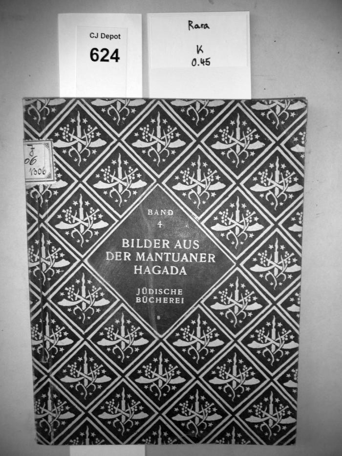 K 0 45 Rara: Bilder aus der Mantuaner Hagada : 18 Abbildungen aus dem Holzschnittdruck der Passah-Hagada. (1920)