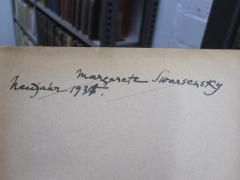 G46 / 4190 (Swarsensky, Margarete), Von Hand: Autogramm, Name, Datum; 'Margarete Swarsensky
Neujahr 1935'. 
