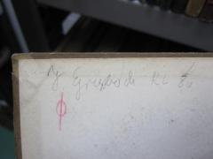 G46 / 2976 (Griesbach, J.), Von Hand: Autogramm, Name, Nummer; 'J. Griesbach Kl 8a'. 