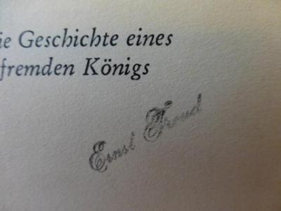 - (Freud, Ernst), Stempel: Name; 'Ernst Freud'. 