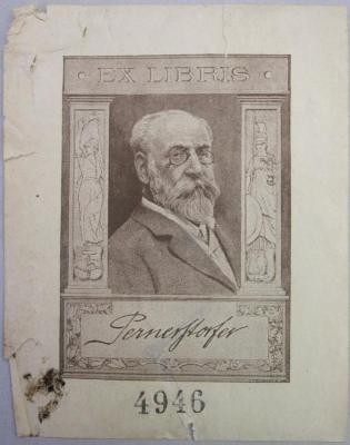 Exlibris-Nr. 489;- (Kammer für Arbeiter und Angestellte für Wien), Stempel: Signatur; '#### [/##]'.  (Prototyp)