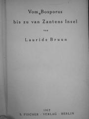 II 2449 1917: Vom Bosporus bis zu van Zantens Insel (1917)