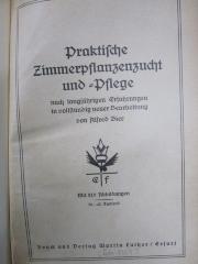 Nh 173: Praktische Zimmerpflanzenzucht und -Pflege (um 1929)