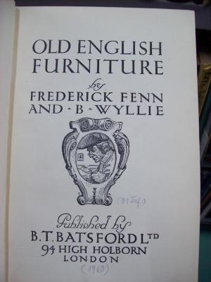 Dl 194 1920: Old english furniture (1920)