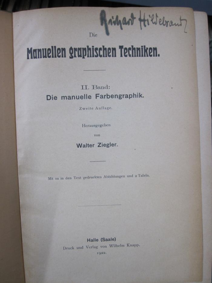 Ob 258 b 2: Die manuelle Farbengraphik (1922)