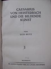 Db 797: Caesarus von Heisterbach und die Bildende Kunst (1926)