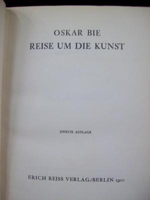 Dc 522 b: Reise um die Kunst (1910)
