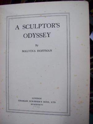 Db 858: A sculptor's odyssey (1936)